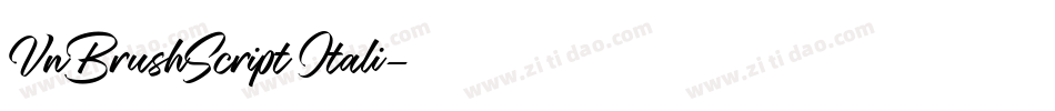 VnBrushScript Itali字体转换